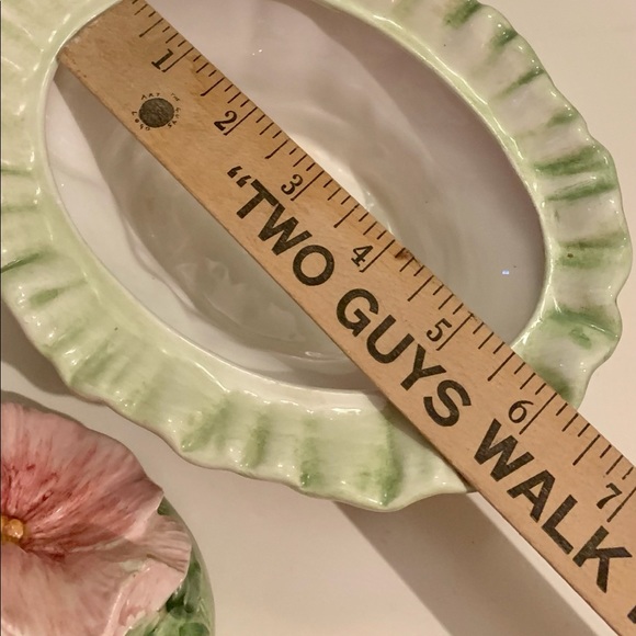 Italian San Marco Nove Lidded Pansy Dish - Picture 9 of 10